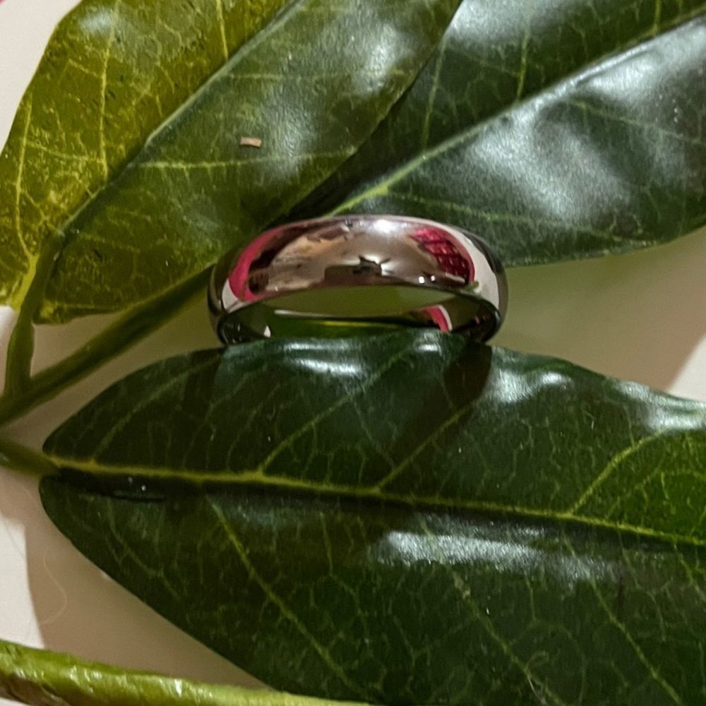 Men’s Ring Tungsten 6mm Band Ring size 13